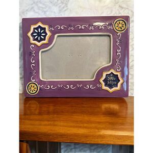 Colorful Ceramic Picture Frame Mexico Free Standing 8x6